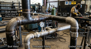 Butt Weld, Threaded, and Socket Weld Fittings: What Is the Difference?